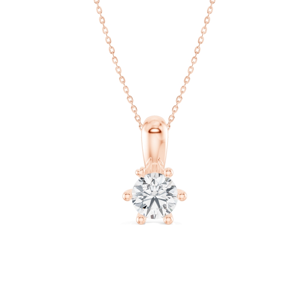 [CHAT TRƯỚC KHI ĐẶT] Mặt Dây Chuyền Tierra FMD0005 Vàng 10K/ 14K Đính Đá CZ 3.6mm, Thiết Kế Đơn Giản Phụ Kiện Trang Sức