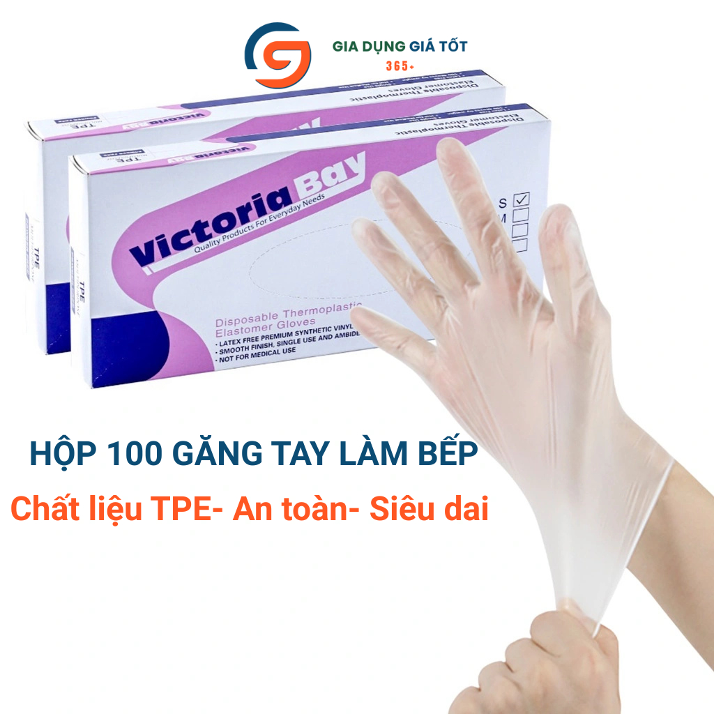 Hộp 100 chiếc găng tay dùng 1 lần Victoria Bay