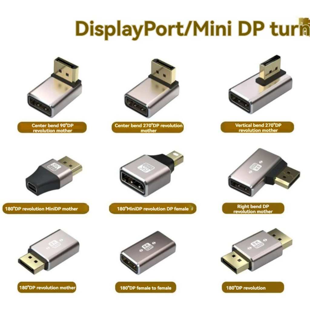 [DP 1.4] Đầu Chuyển Đổi DP1.4 Displayport DP Video HD 8K 60Hz 4K 144hz ...