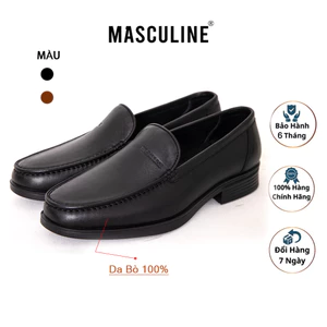 Giày lười nam da bò cao cấp MASCULINE GSP501 – Giày công sở nam, Đế PU chống trơn trượt