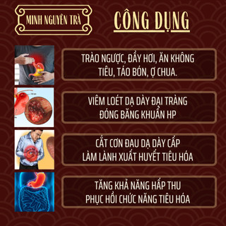 Trà Dạ Dày Đại Tràng - Minh Nguyên - Trào Ngược, Đầy Hơi, Viêm Loét, Ngăn Vi Khuẩn HP - Túi 50 lọc