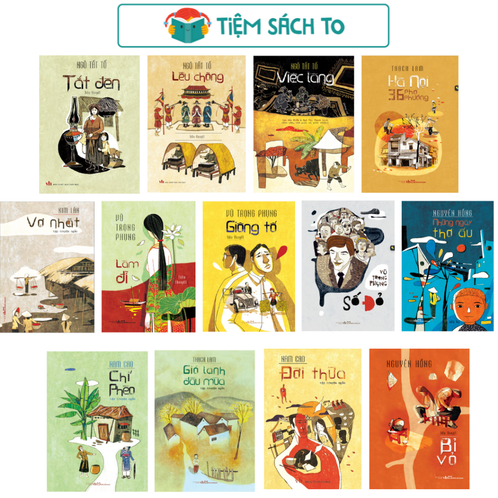 Sách: Văn Học Việt Nam - Chí Phèo + Vợ Nhặt + Việc Làng + Gió Lạnh Đầu Mùa + Đời Thừa + Lều Chõng