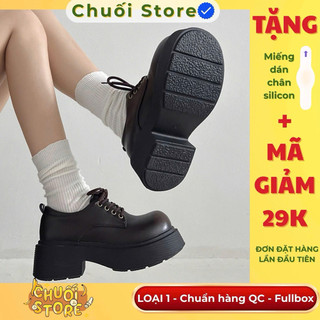 Giày oxford nữ da PU tổng hợp dệt vải đế cao su cao cấp nữ tính dễ thương nhẹ nhàng