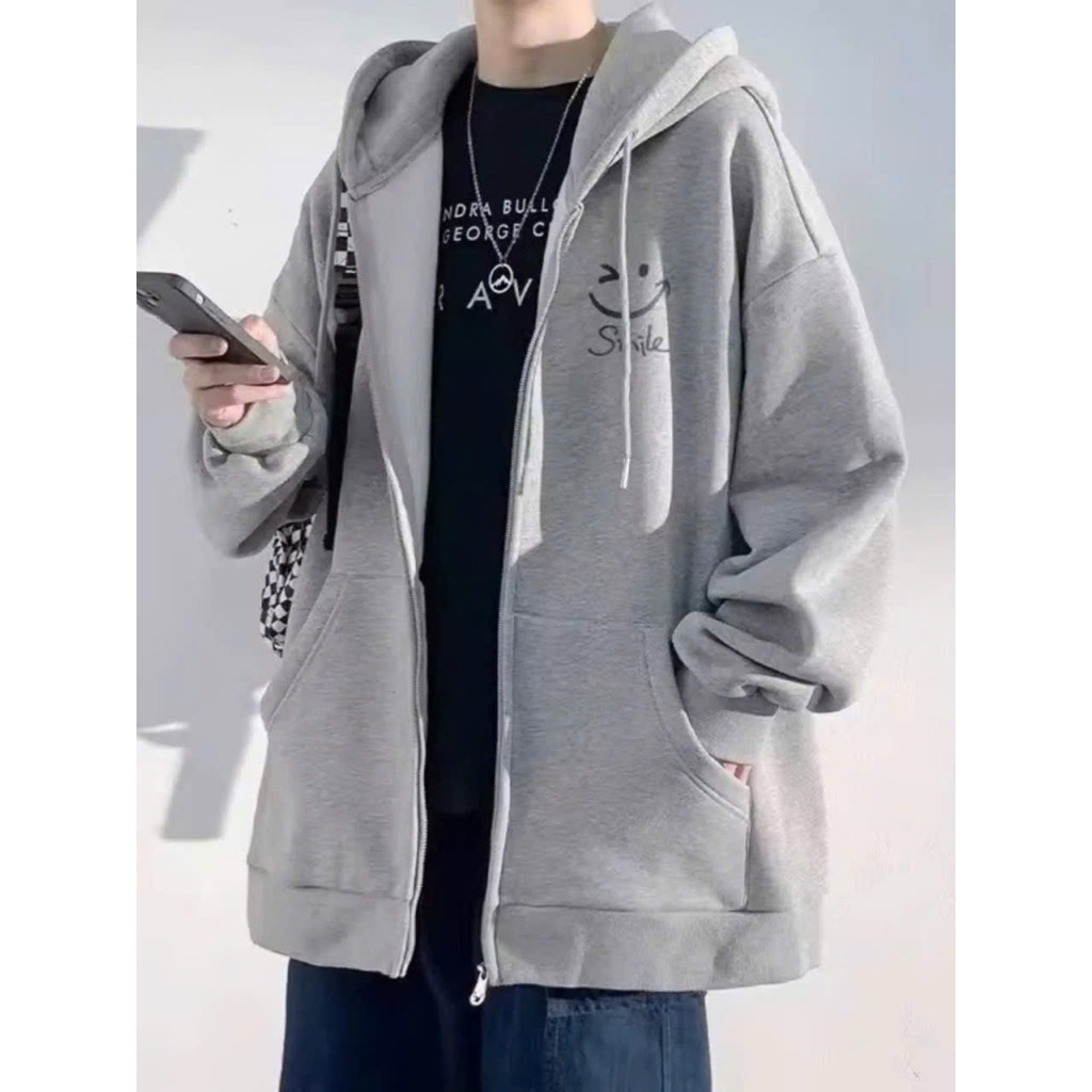 khoác SMILE Xám Tiêu