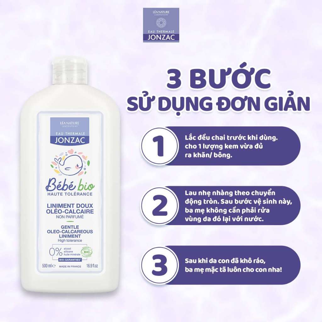 [LIVESTREAM] Dung dịch vệ sinh chống hăm tã hữu cơ JONZAC Bebe bio Liniment