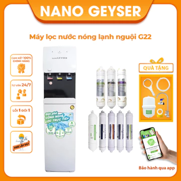 Máy lọc nước Nóng Lạnh Nano Geyser 7 cấp , lọc uống trực tiếp .Bảo hành chính hãng 3 năm