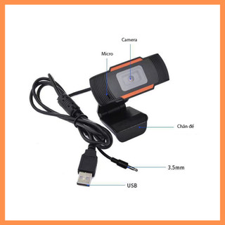 Webcam Máy Tính Có Mic 480P/720P/1080P – Hỗ Trợ Cho Livestream, Học Online – Gắn PC, Laptop