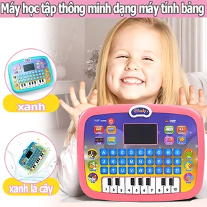 Học tập giáo dục Máy tính bảng Đồ chơi cho trẻ em Bé trai Bé gái, Âm nhạc tập đi / chữ cái / số / cộng và trừ Đồ chơi họ