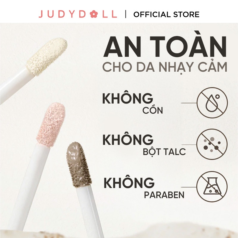 [NEW] JUDYDOLL Kem Tạo Khối & Bắt Sáng 4.8g Lâu Trôi Tự Nhiên Dạng Lỏng Dễ Sử Dụng Cho Người Mới Bắt Đầu