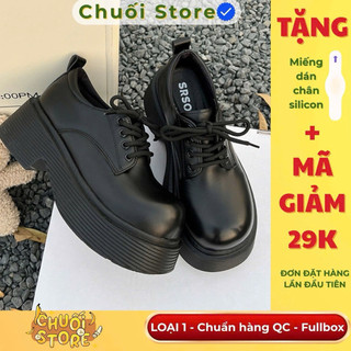 Giày oxford nữ da PU tổng hợp dệt vải đế cao su êm ái mềm mại cổ điễn đáng yêu