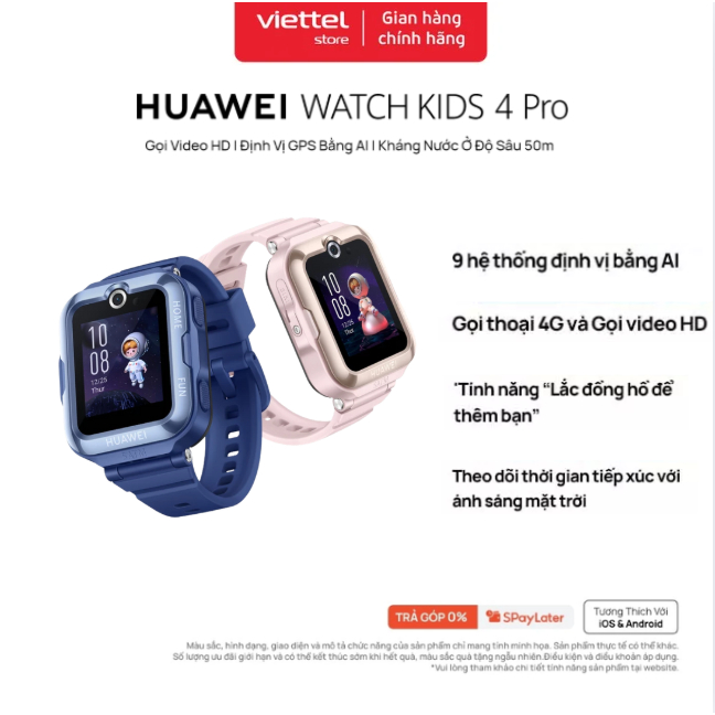 Đồng Hồ Thông Minh Trẻ Em HUAWEI WATCH KID Pro Gọi video HD