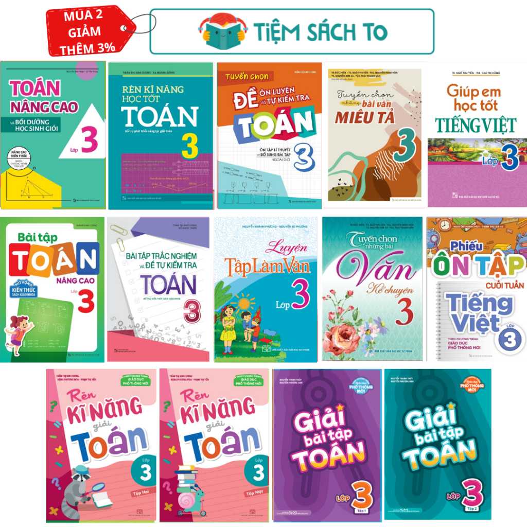 Sách: Tổng Hợp Kiến Thức Toán - Tiếng Việt Lớp 3