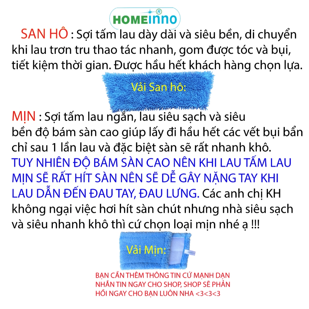 Cây Lau Nhà Inox Microfiber 40cm Bản Nhựa Dán Homeinno Tấm Lau San Hô/ Mịn/ Xoắn Cán Thu Gọn 90cm Kéo Dài 1m4