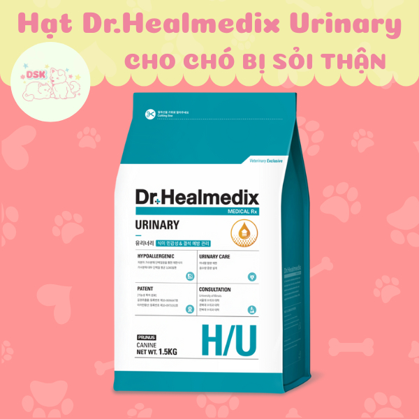 Thức Ăn Hạt Ngừa Sỏi Thận Cho Chó Dr.Healmedix Hypoallergenic Urinary - Túi 1.5kg