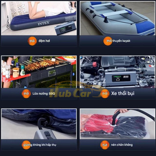 [HC99Pro] Bơm Lốp Kích Bình Ô Tô 5 In 1 Đa Năng: Sạc Dự Phòng, Đèn Cảnh Báo, Hút Chân Không