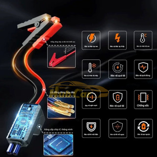 [HC99Pro] Bơm Lốp Kích Bình Ô Tô 5 In 1 Đa Năng: Sạc Dự Phòng, Đèn Cảnh Báo, Hút Chân Không