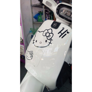 tem dán trang trí xe điện hello kity