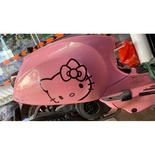 tem dán trang trí xe điện hello kity