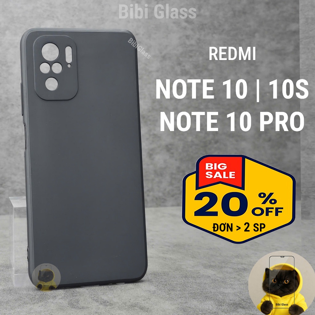 Ốp lưng Redmi Note 10 / 10 Pro 4G 5G cạnh vuông bảo vệ cam toàn diện nhựa dẻo Vỏ bao lưng Xiaomi