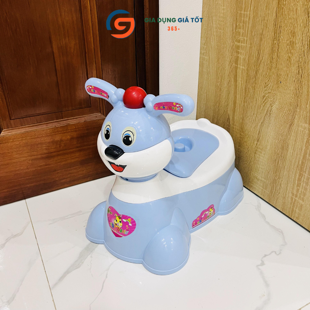 Bô ngồi vệ sinh cho bé, bô cho bé hình con thỏ nhựa Song Long