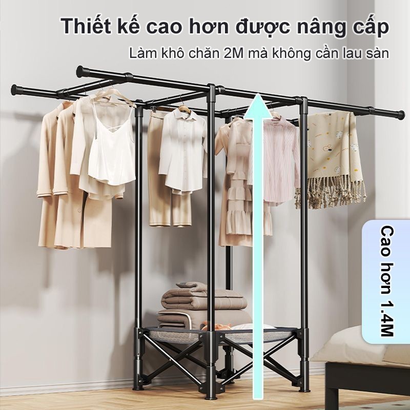 𝐎𝐥𝐢𝐟𝐞 Giàn Phơi Quần Áo Inox Sào Treo Đồ Thông Minh Gấp Gọn Giá Treo Đồ Cao Cấp