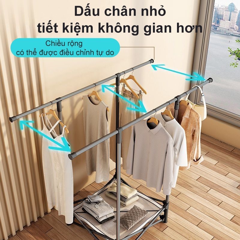 𝐎𝐥𝐢𝐟𝐞 Giàn Phơi Quần Áo Inox Sào Treo Đồ Thông Minh Gấp Gọn Giá Treo Đồ Cao Cấp