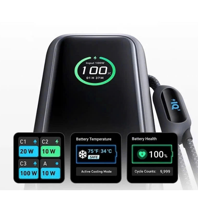 Pin sạc dự phòng Anker A1695 25000mAh công suất 165W kèm cáp rút gọn . Bảo hành 18 tháng, 1 đổi 1. | BigBuy360 - bigbuy360.vn