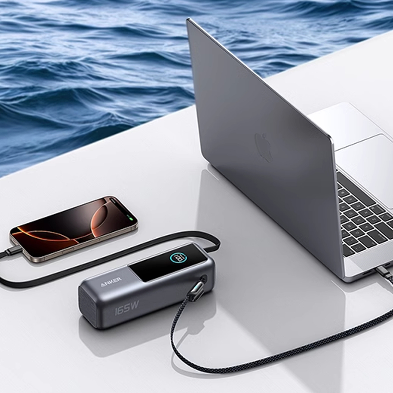 Pin sạc dự phòng Anker A1695 25000mAh công suất 165W kèm cáp rút gọn . Bảo hành 18 tháng, 1 đổi 1. | BigBuy360 - bigbuy360.vn