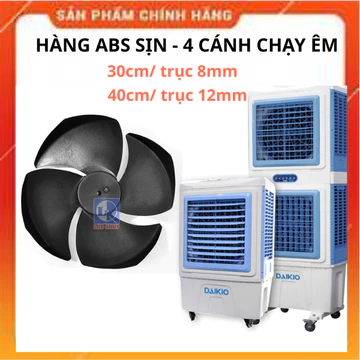 Cánh quạt hơi nước Sunhouse trục 8mm 12mm, Cánh quạt điều hòa hơi nước Daikio 30cm 40cm quay thuận quay ngược