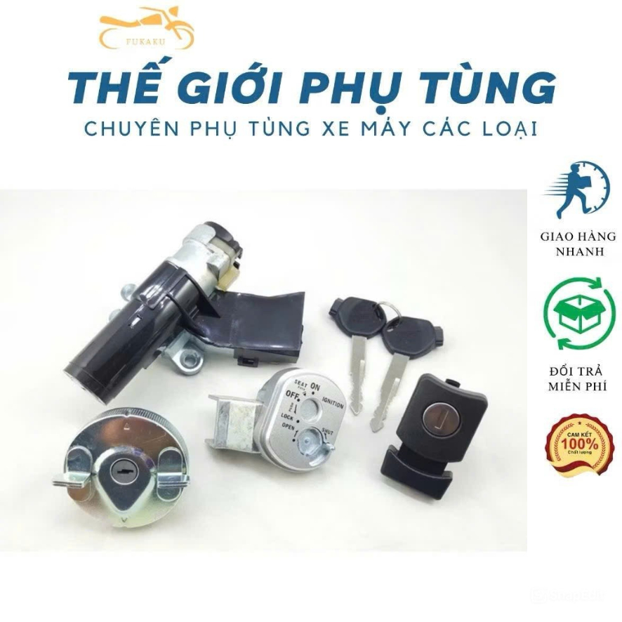Bộ Ổ Khóa Xe LEAD 110 - SCR 110 Đời 2009 Đến 2012 Hàng Cao Cấp