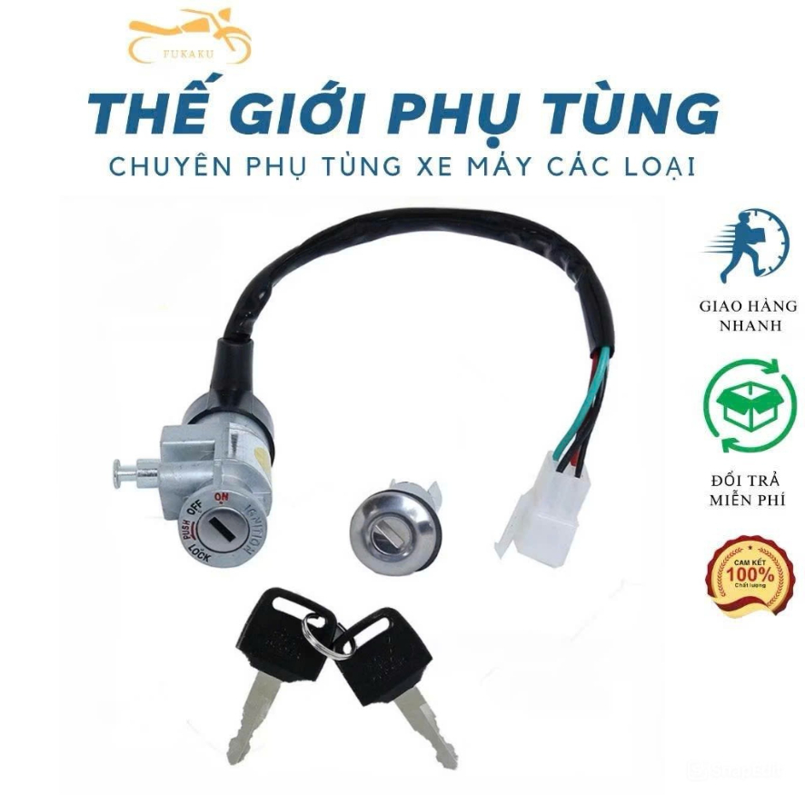 Bộ Ổ Khóa Xe Honda Dream 100cc Hàng Cao Cấp