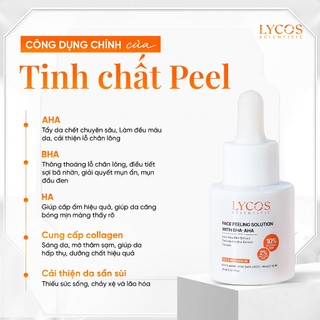 Combo Hỗ Trợ Làm Sạch Mụn Ẩn & Làm Dịu Mụn Viêm Lycos | Tinh Chất Peel & Chấm Mụn 4H