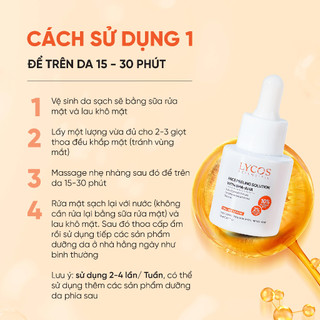 Combo Hỗ Trợ Làm Sạch Mụn Ẩn & Làm Dịu Mụn Viêm Lycos | Tinh Chất Peel & Chấm Mụn 4H