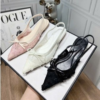 Sục gắn nơ phối ren thêu hoa hồng nổi tiểu thư sang chảnh siêu đẹp MS408