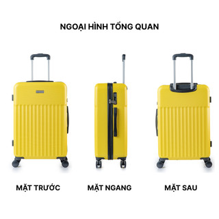 Vali Kéo MIAvn Larita SENA - Size 20/24/28, Nhựa PC/ABS Bền Bỉ, Khoá TSA Bảo Mật, Bảo Hành Trọn Đời