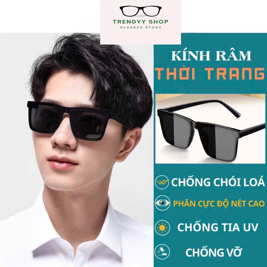 Kính râm thời trang nam nữ chống tia UV ,chống loá mắt kính râm đeo đi ...