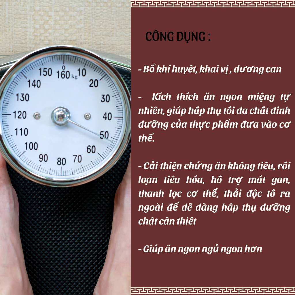 Trà Tăng Cân - Bội Lan Đường - Giúp Ăn Ngon, Ngủ Ngon, An Toàn Không Tích Nước - Túi 50 lọc