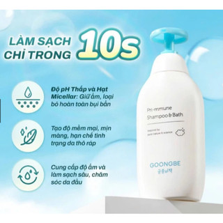 Goongbe Primmune Shampoo N Bath, lotion Goongbe thơm dịu nhẹ an toàn, lành tính cho bé sơ sinh