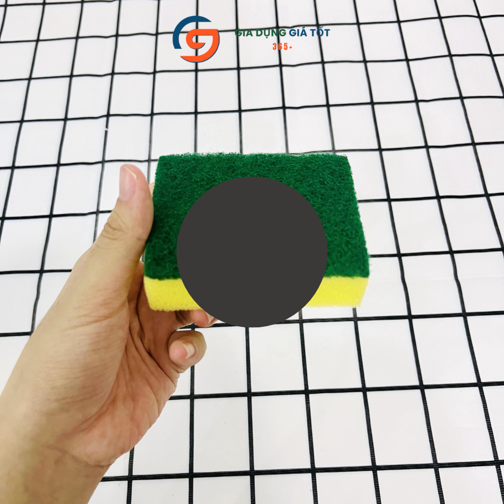 Combo 10 miếng rửa chén mút vàng 2 mặt, miếng bọt biển rửa bát chén đa năng ,đồ rửa chén nhà bếp