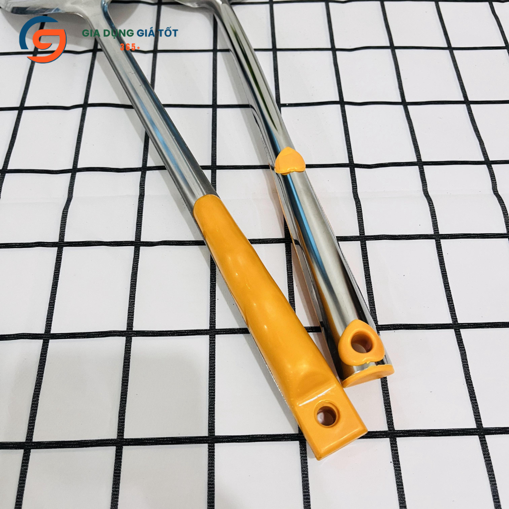 Bộ 3 muôi vá xẻng inox cán dài , dụng cụ nấu ăn nhà bếp - muôi múc canh, vá lỗ, xẻng chiên