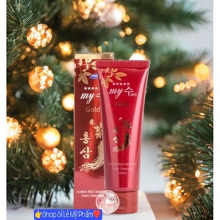 Sữa rửa mặt hồng sâm đỏ My Gold làm sạch nhẹ dịu cấp ẩm hỗ trợ ngăn ngừa lão hóa da 130ml