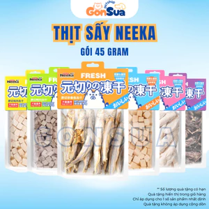 Thịt Sấy Lạnh Neeka Cho Chó Và Mèo, Ức Gà, Vịt, Cá Trứng, Chim Cút Sấy Ngon, Giàu Đạm, Dễ Tiêu Hóa