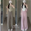 Quần Suông Ống Rộng Chất Đũi Nhăn Vân Mây Cạp Chun Co Dãn Dễ Mặc Chất Mềm Mịn Mặc Mát [MYN106]