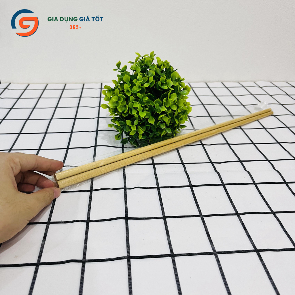 Đũa gỗ xào thức ăn dài 39cm, đũa nấu bếp, gắp đồ ăn chống nóng tay