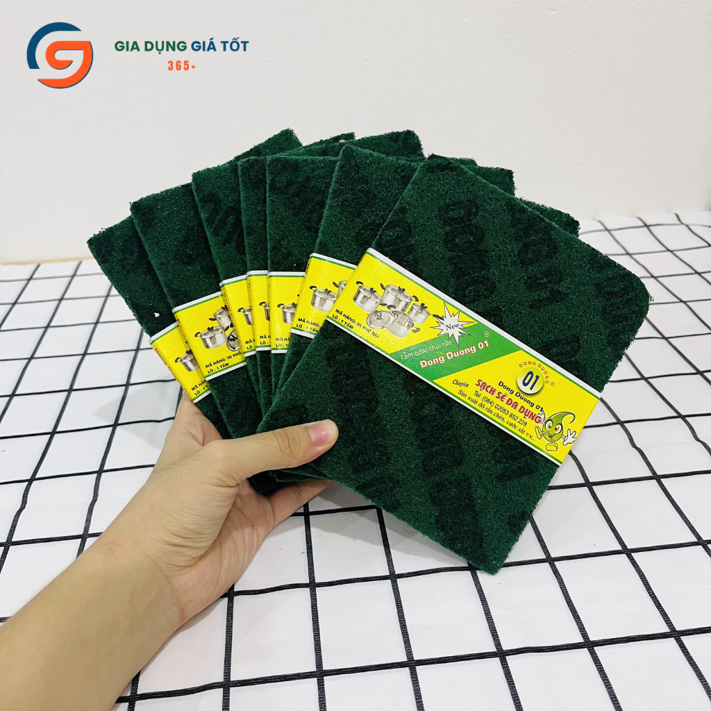 Miếng rửa chén cước xanh chà xoong nồi đa năng