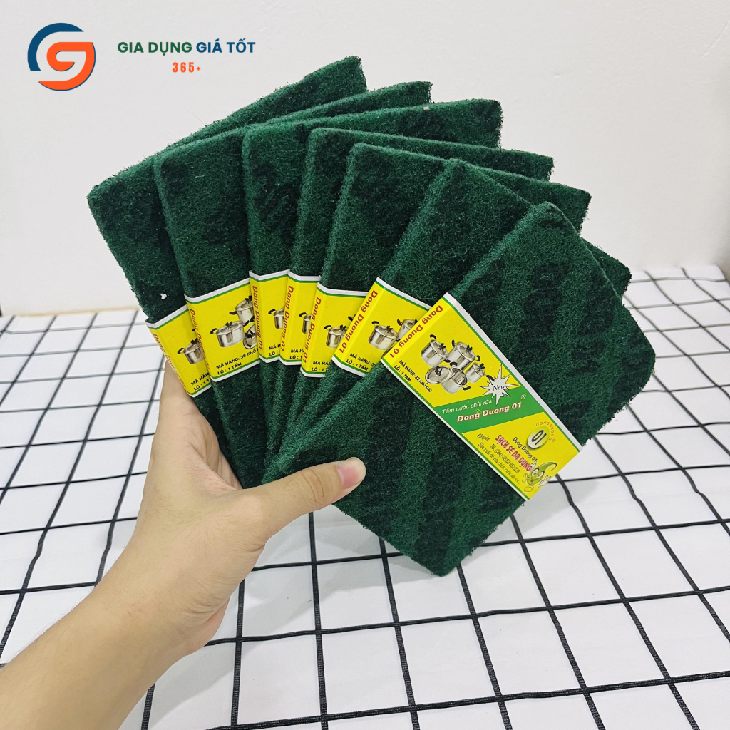 Miếng rửa chén cước xanh chà xoong nồi đa năng