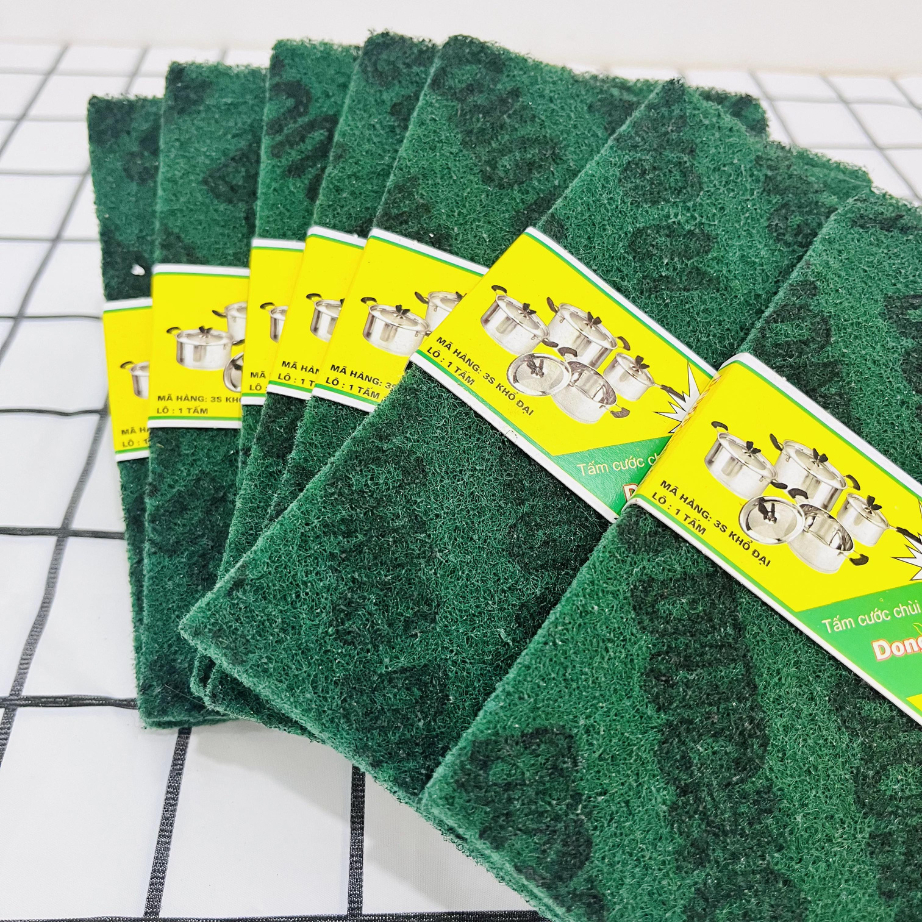 Miếng rửa chén cước xanh chà xoong nồi đa năng