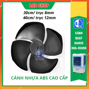 Cánh quạt điều hòa hơi nước Daikio trục 8mm 12mm, Cánh quạt hơi nước Sunhouse kangaroo 30cm 40cm quay thuận quay ngược