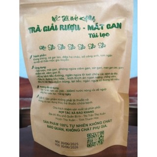 Túi 50 gói trà giải rượu mát gan Bảo khang, hổ trợ giải độc gan,lợi tiểu,nóng trong người