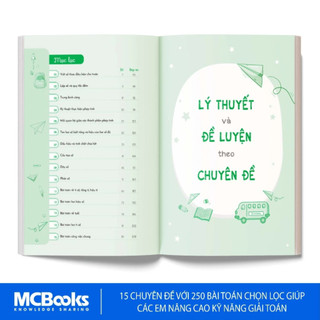 Combo Sách 250 Bài Toán chọn lọc các lớp 4,5,6 - Cùng con chinh phục môn Toán